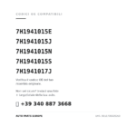 Kompatible OE-Nummern Scheinwerfer Rechts Volkswagen T5 1 – Parabolspiegel (7H1941015E, 7H1941015J, 7H1941015N, 7H1941015S, 7H1941017J). Kundenservice WhatsApp +39 340 887 3668