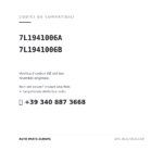 Kompatible OE-Nummern Scheinwerfer Rechts Volkswagen Transporter 2019+ – T6.1 Mit Motor (7L1941006A, 7L1941006B). Kundenservice WhatsApp +39 340 887 3668