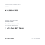 Kompatible OE-Nummern Scheinwerfer Links BMW Serie 3 E46 Xenon – Mit elektrischem Motor (Schwarzer Rahmen) (63126902759). Kundenservice WhatsApp +39 340 887 3668