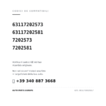 Kompatible OE-Nummern Scheinwerfer Links BMW Serie 3 E90-E91 2008+ – Valeo (63117202573, 63117202581, 7202573, 7202581). Kundenservice WhatsApp +39 340 887 3668