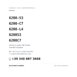 Kompatible OE-Nummern Scheinwerfer Links Citroen C4 2005-2009 (6208-53, 6208-C7, 6208-L4, 620853, 6208C7). Kundenservice WhatsApp +39 340 887 3668