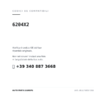 Kompatible OE-Nummern Scheinwerfer Links Citroen C5 (6204X2). Kundenservice WhatsApp +39 340 887 3668