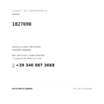 Kompatible OE-Nummern Scheinwerfer Links Ford Transit Connect Tourneo 2014-2017 – Verchromter Reflektor (1827690). Kundenservice WhatsApp +39 340 887 3668