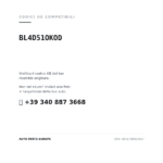 Codici OE compatibili Faro Anteriore Sinistro Mazda 323 2000+ – Senza F (BL4D51OKOD). Assistenza WhatsApp +39 340 887 3668