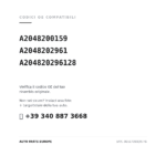Codici OE compatibili Faro Anteriore Sinistro Mercedes Classe C W204 2006+ – Xenon Con Motore Elettrico (A2048200159, A2048202961, A204820296128). Assistenza WhatsApp +39 340 887 3668