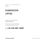 Codici OE compatibili Faro Anteriore Sinistro Mercedes Gle Suv (W166) 2015+ (A1668201559, LPP782). Assistenza WhatsApp +39 340 887 3668
