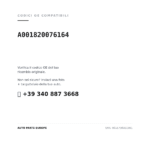 Codici OE compatibili Faro Anteriore Sinistro Mercedes Microbus (A001820076164). Assistenza WhatsApp +39 340 887 3668