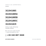 Codici OE compatibili Faro Anteriore Sinistro Volkswagen Passat 2014-2018 (3G1941005, 3G1941005A, 3G1941005B, 3G1941005C, 3G1941029). Assistenza WhatsApp +39 340 887 3668