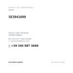 Kompatible OE-Nummern Nebelscheinwerfer Links Skoda Octavia 2020+ (5E3941699). Kundenservice WhatsApp +39 340 887 3668