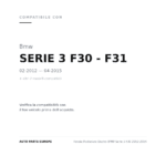 Fanale Posteriore Destro BMW Serie 3 F30 2012-2014 compatibilità veicoli (Bmw SERIE 3 F30 - F31 (2012-2015) · Bmw SERIE 4 COUPE' F32 - CABRIO F33 (2013-2020) · Bmw SERIE 4 GRAN COUPE F36 (2014+))