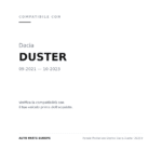 Fanale Posteriore Destro Dacia Duster 2021+ compatibilità veicoli (Dacia DUSTER (2021-2023))