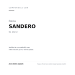 Fanale Posteriore Destro Dacia Sandero 2021+ compatibilità veicoli (Dacia SANDERO (2021+))
