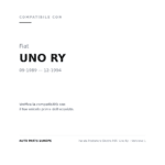 Rückleuchten Rechts FIAT Uno Ry – Version 1 compatibilità veicoli (Fiat UNO RY (1989-1994))