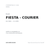 Fanale Posteriore Destro Ford Fiesta 89' compatibilità veicoli (Ford FIESTA - COURIER (1989-1995))