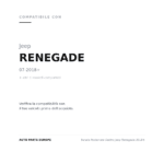 Rückleuchten Rechts Jeep Renegade 2018+ compatibilità veicoli (Jeep RENEGADE (2018+) · Jeep RENEGADE (2014-2018))