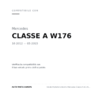 Fanale Posteriore Destro Mercedes Classe A W176 – 2012>05/2015 Connettore Rettangolare A Led compatibilità veicoli (Mercedes CLASSE A W176 (2012-2015))