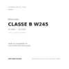 Fanale Posteriore Destro Mercedes Classe B 2005+ – Bianco/Rosso compatibilità veicoli (Mercedes CLASSE B W245 (2005-2008) · Mercedes CLASSE B W245 (2008-2011))
