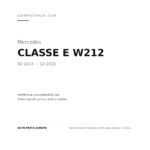 Fanale Posteriore Destro Mercedes Classe E W212 Berlina 2013+ – Interno A Led compatibilità veicoli (Mercedes CLASSE E W212 (2013-2015))