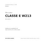 Fanale Posteriore Destro Mercedes Classe E W213 2020+ – Esterno A Led compatibilità veicoli (Mercedes CLASSE E W213 (2020+))