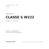 Rückleuchten Rechts Mercedes Klasse S W222 2013-2016 compatibilità veicoli (Mercedes CLASSE S W222 (2013-2017))