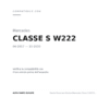 Fanale Posteriore Destro Mercedes Classe S W222 2017+ compatibilità veicoli (Mercedes CLASSE S W222 (2017-2020))