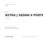 Fanale Posteriore Destro Opel Astra J 2012+ compatibilità veicoli (Opel ASTRA J SEDAN 4 PORTE (2012+))