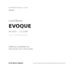 Fanale Posteriore Destro Range Rover Evoque 2011+ compatibilità veicoli (Land Rover EVOQUE (2015-2018) · Land Rover EVOQUE (2011-2014))