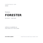 Fanale Posteriore Destro Subaru Forester 2019+ compatibilità veicoli (Subaru FORESTER (2016-2019))
