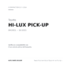 Fanale Posteriore Destro Toyota Hi-Lux Pick-Up 2011+ compatibilità veicoli (Toyota HI-LUX PICK-UP (2011-2015))