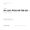 Fanale Posteriore Destro Toyota Hi-Lux(Pick-Up)-Vw Taro compatibilità veicoli (Toyota HI-LUX PICK-UP RN 85 - YN 100 2WD - 4WD (1989-1997))