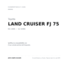 Fanale Posteriore Destro Toyota Land Cruiser Fj75 compatibilità veicoli (Toyota LAND CRUISER FJ 75 (1985-1989))