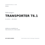 Fanale Posteriore Destro Volkswagen Transporter 2019+ – T6.1 2 Porte A Led compatibilità veicoli (Volkswagen TRANSPORTER T6.1 (2019-2024))