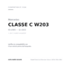 Luce Targa Mercedes Classe C W203 2000-2003 compatibilità veicoli (Mercedes CLASSE C W203 (2000-2002) · Mercedes CLS W219 (2004-2008))