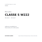 Rückleuchten Mercedes Klasse S W222 2013-2016 compatibilità veicoli (Mercedes CLASSE S W222 (2013-2017))
