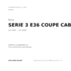 Fanale Posteriore Sinistro BMW Serie 3 E36 – Coupe'/Cabrio Rosso/Bianco compatibilità veicoli (Bmw SERIE 3 E36 COUPE CABRIO (1994-1999))