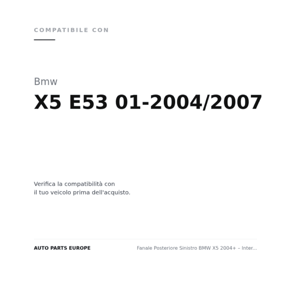 Rückleuchten Links BMW X5 2004+ – Innenraum Weiß-Rot compatibilità veicoli (Bmw X5 E53 01-2004/2007)