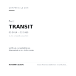 Fanale Posteriore Sinistro Ford Transit Tourneo Connect 2014+ compatibilità veicoli (Ford TRANSIT (2014-2019) · Ford TRANSIT CONNECT - TOURNEO (2018-2022) · Ford TRANSIT CONNECT - TOURNEO (2014-2018) · Ford TRANSIT CUSTOM - TOURNEO CUSTOM (2018-2023) · Ford TRANSIT CUSTOM - TOURNEO CUSTOM (2012-2017))