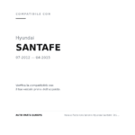 Fanale Posteriore Sinistro Hyundai Santafe' 2012-2018 compatibilità veicoli (Hyundai SANTAFE (2012-2015))