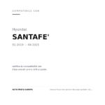 Fanale Posteriore Sinistro Hyundai Santafe' 2019-2024 compatibilità veicoli (Hyundai SANTAFE' (2019-2025))
