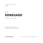 Fanale Posteriore Sinistro Jeep Renegade 2014-2017 – Grigia Modello Limited compatibilità veicoli (Jeep RENEGADE (2014-2018))