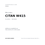 Fanale Posteriore Sinistro Mercedes Citan W415 2012+ – 2 Porte compatibilità veicoli (Mercedes CITAN W415 (2012-2021))