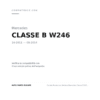 Fanale Posteriore Sinistro Mercedes Classe B W246 2011-2013 – A Led compatibilità veicoli (Mercedes CLASSE B W246 (2011-2014))