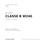 Fanale Posteriore Sinistro Mercedes Classe B W246 2014+ compatibilità veicoli (Mercedes CLASSE B W246 (2014-2018))
