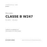 Fanale Posteriore Sinistro Mercedes Classe B W247 2019+ compatibilità veicoli (Mercedes CLASSE B W247 (2019-2022))