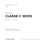 Fanale Posteriore Sinistro Mercedes Classe C W205 2014-2017 - Station Wagon – A Led compatibilità veicoli (Mercedes CLASSE C W205 (2014-2018))