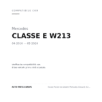 Fanale Posteriore Sinistro Mercedes Classe E W213 2016-2019 – Full Led compatibilità veicoli (Mercedes CLASSE E W213 (2016-2020))