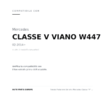 Fanale Posteriore Sinistro Mercedes Classe "V" Viano W447 2014+ – Versione 2 compatibilità veicoli (Mercedes CLASSE V VIANO W447 (2014+) · Mercedes VITO (2019+) · Mercedes VITO (2014-2019))