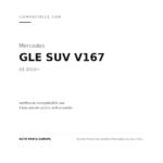 Fanale Posteriore Sinistro Mercedes Gle Suv V167 2019+ compatibilità veicoli (Mercedes GLE SUV V167 (2019+))