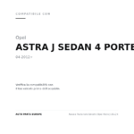 Fanale Posteriore Sinistro Opel Astra J 2012+ compatibilità veicoli (Opel ASTRA J SEDAN 4 PORTE (2012+))