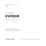 Fanale Posteriore Sinistro Range Rover Evoque 2011+ compatibilità veicoli (Land Rover EVOQUE (2015-2018) · Land Rover EVOQUE (2011-2014))